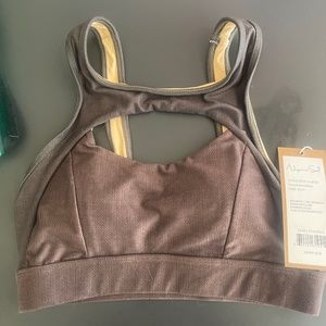 Niyama Sol Peek a Boo Sports Bra XS/S Nutmeg NWT